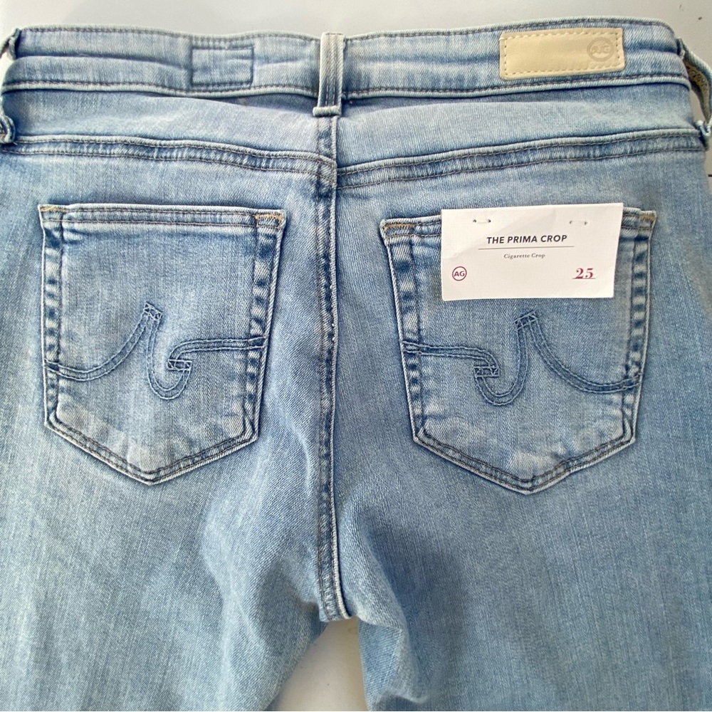 Adriano Goldschmied the Prima Crop Cigarette leg size 25 0 light wash new nwt - Picture 8 of 10